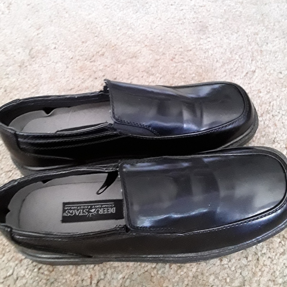 Deer Stags Brian boys size 6M dress shoes black